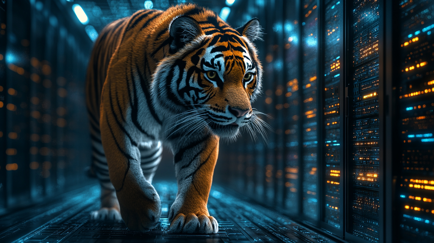 Tiger In Server Ruimte
